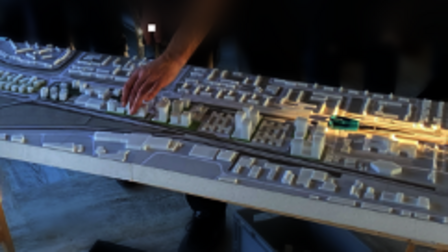 Een schaalmodel van De Frans in Heerhugowaard