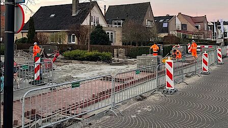 Werkzaamheden aan de Middenweg in Heerhugowaard